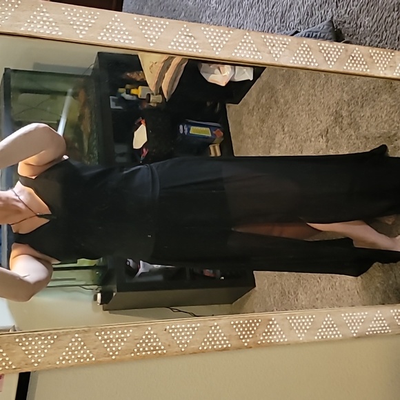 STUNNING NWT BCBG SHEER SATIN MAXI DRESS FRONT ZIPPER MINI SKIRT - Picture 1 of 15